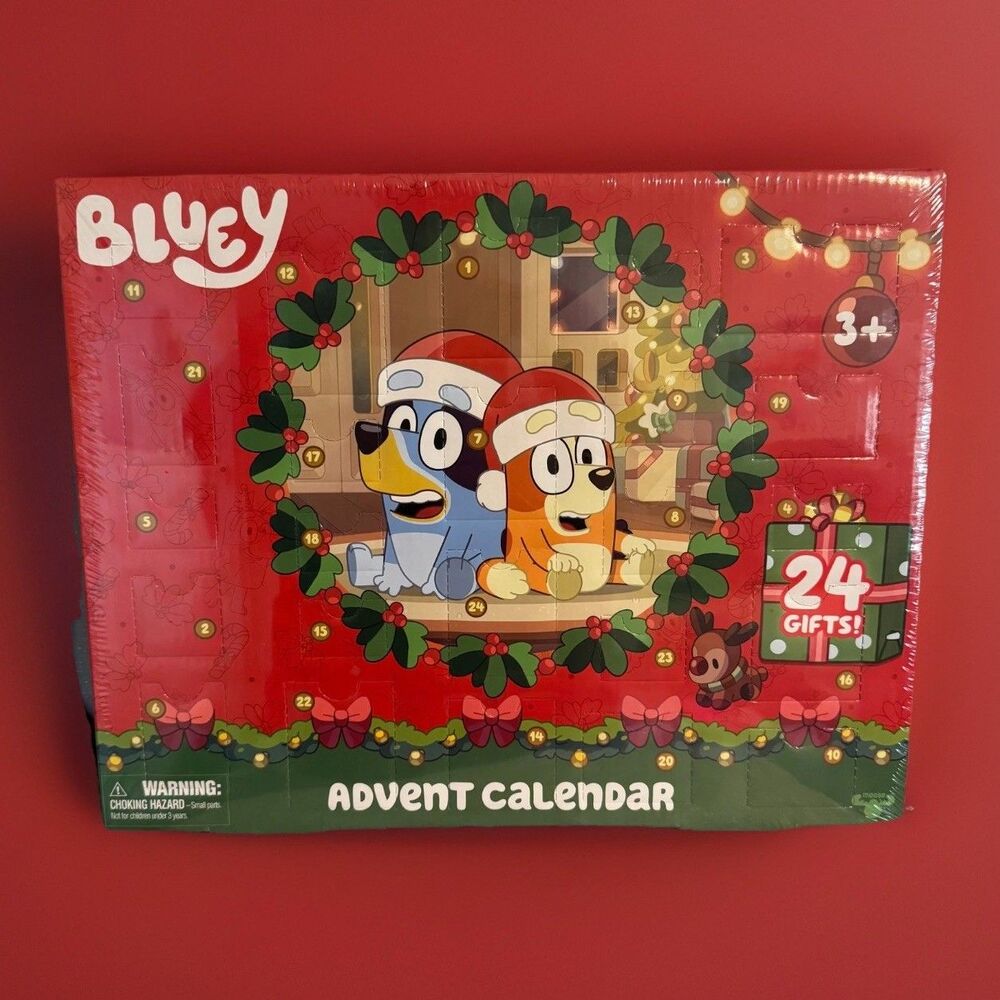 Bluey Mini Figure Advent Calendar CountDownto Christmas Bluey.Bingo.Muffin.Socks